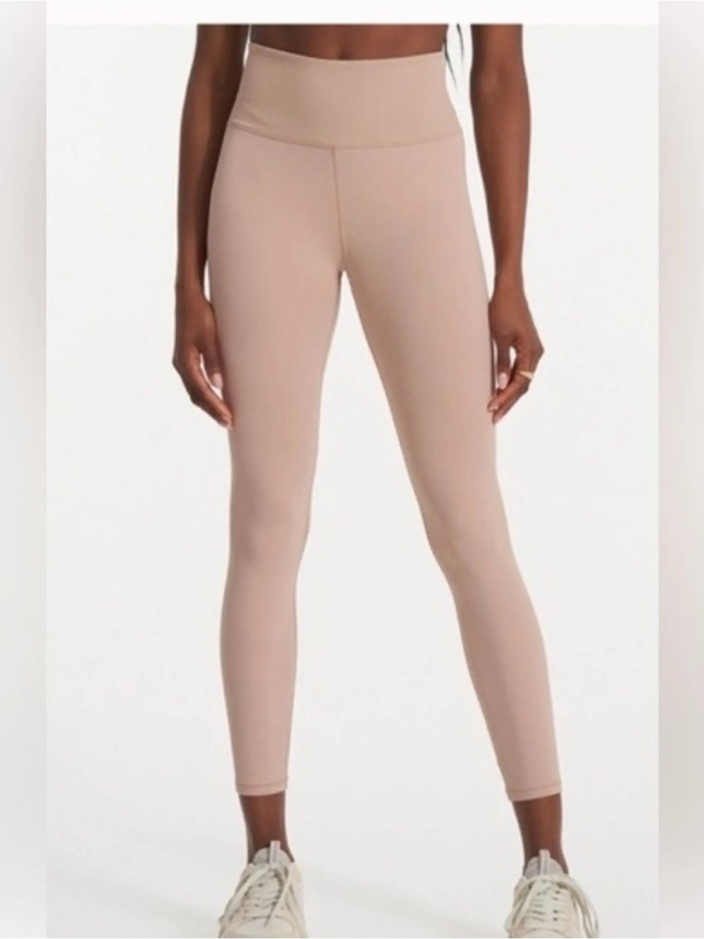 Vuori Women’s Rib Studio Leggings in Beige Size S Loungewear Yoga Athleisure